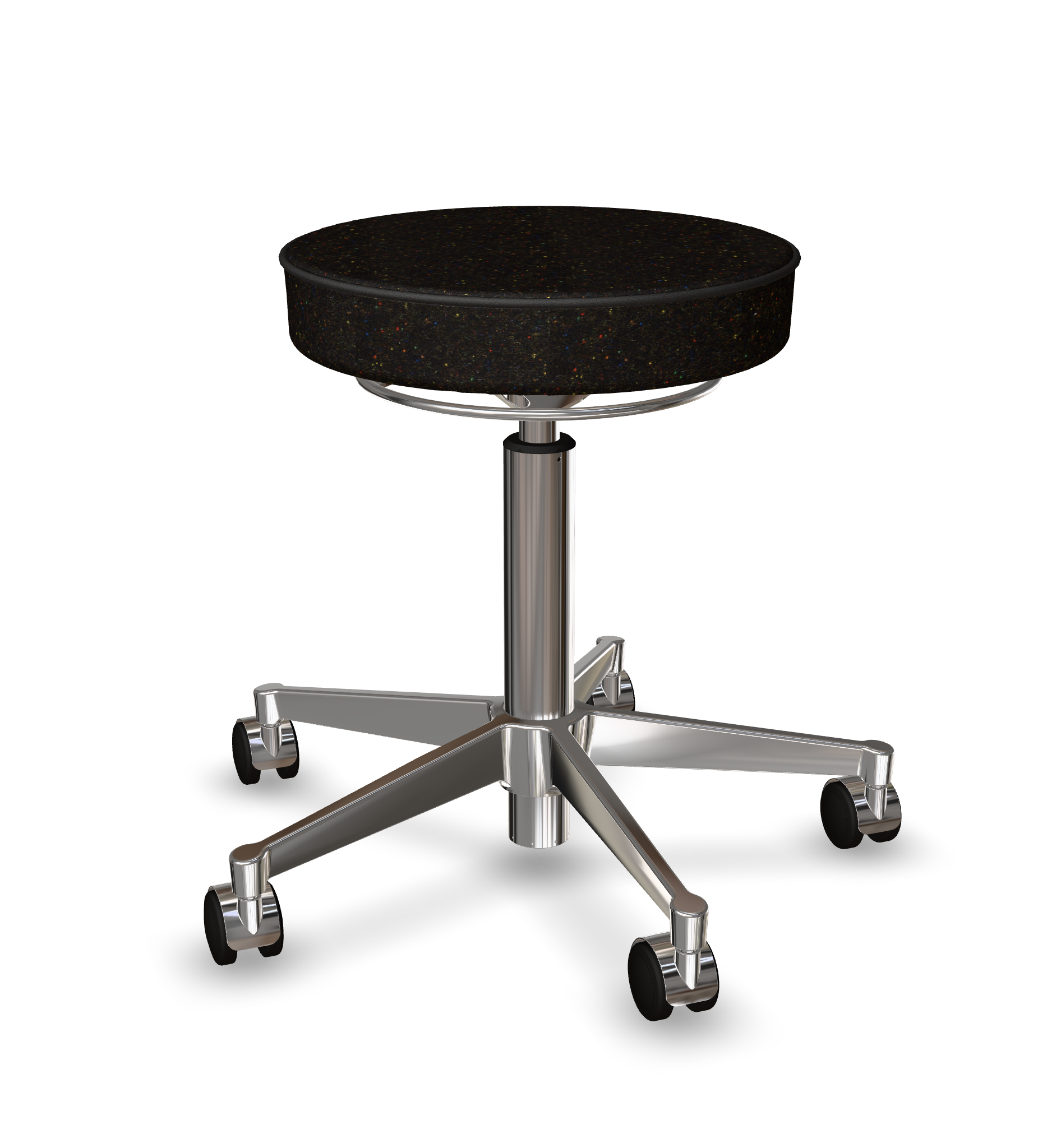 vl67-stool-classic-frame chrome-dotty black 22130-10-3259267S23