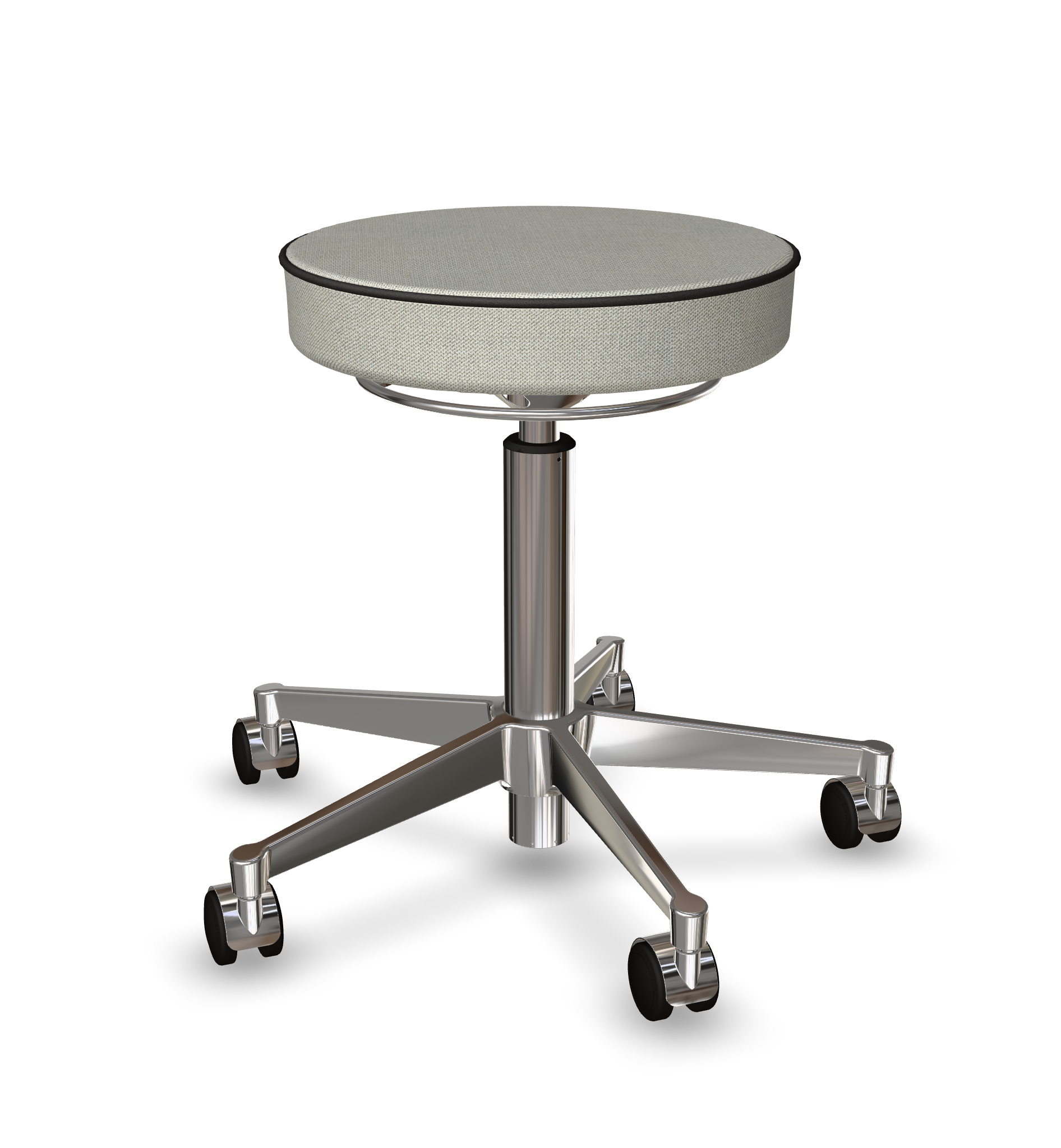 vl67-stool-classic-frame chrome-seat capture antique grey 3305-3259267S16