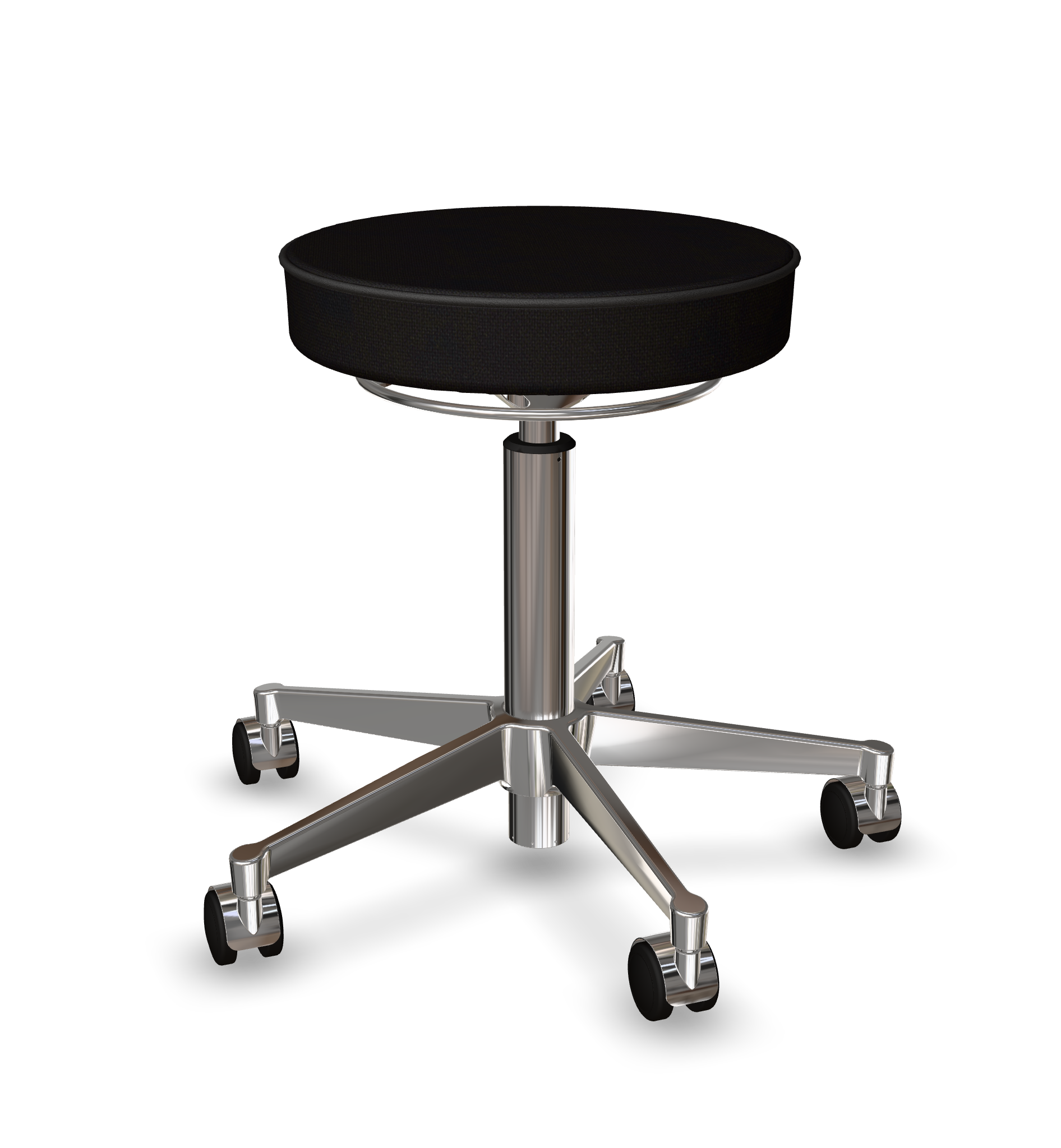 vl67-stool-classic-frame chrome-seat hallingdal black 190-3259267353