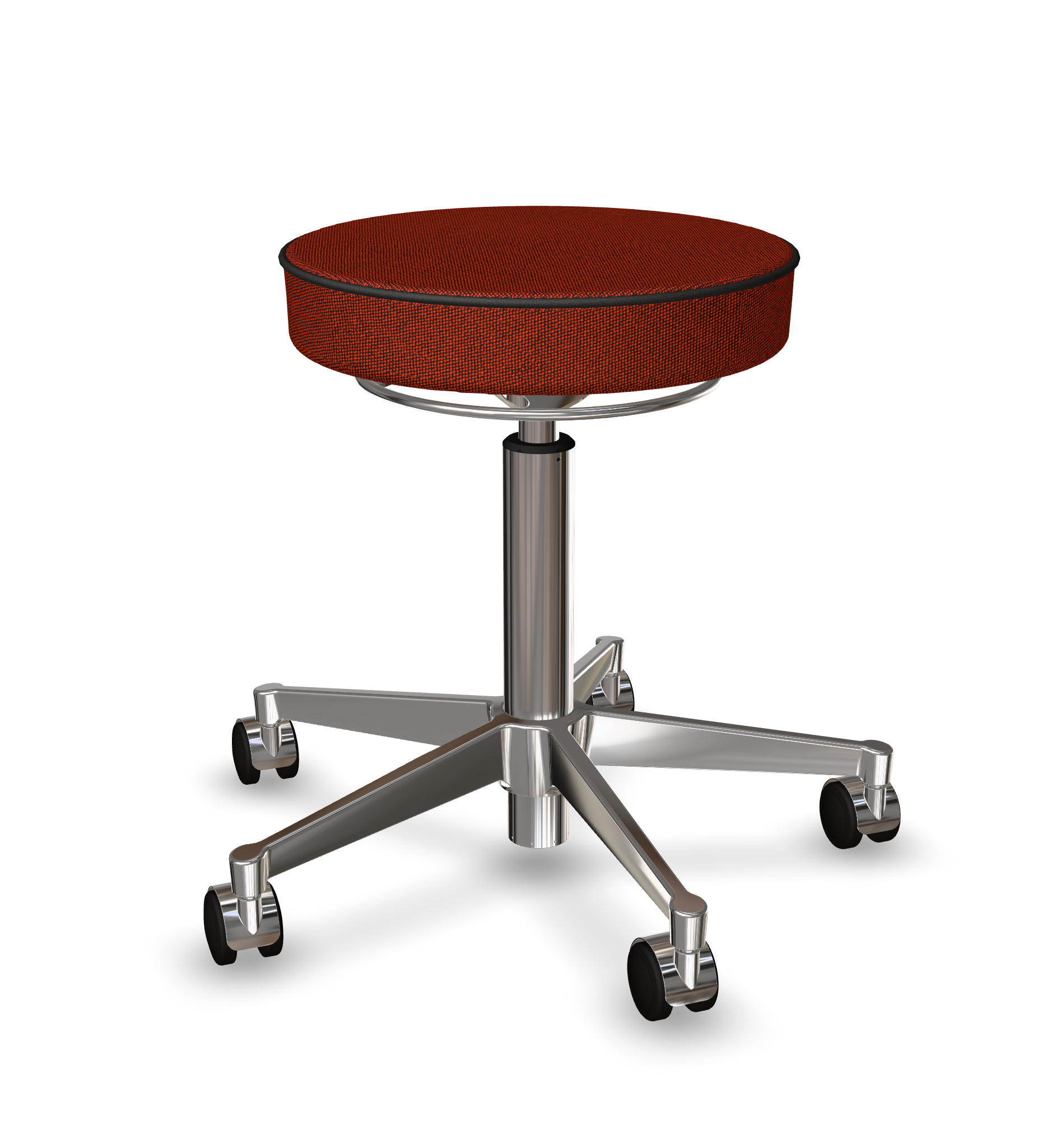 vl67-stool-classic-frame chrome-seat hallingdal black_red 596-3259267389