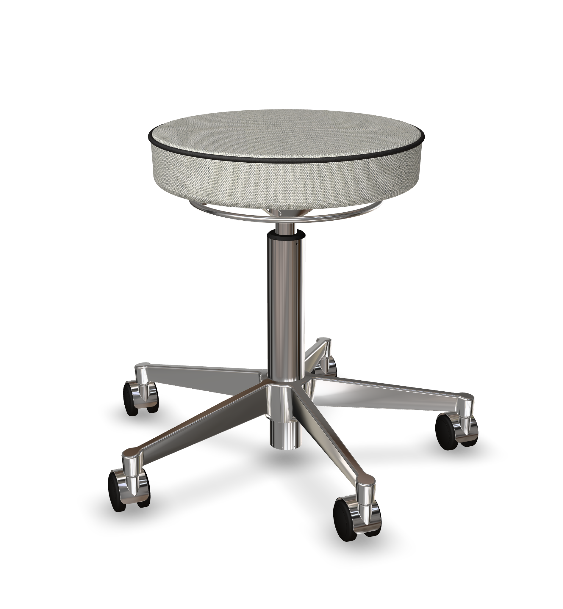 vl67-stool-classic-frame chrome-seat hallingdal light grey 110-3259267388