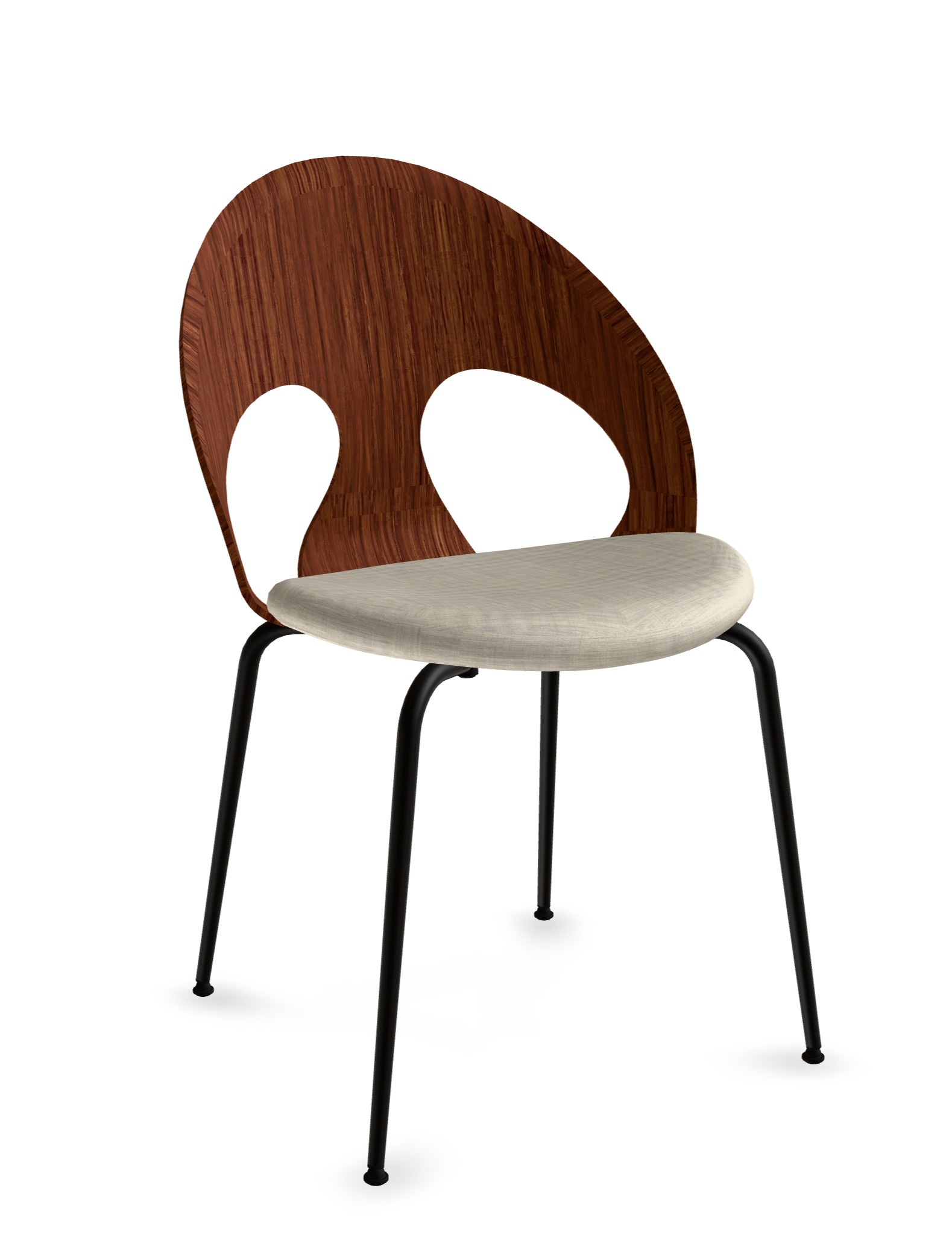 vl110-classic-frame black-seat canvas sand 114-back walnut-101642S18