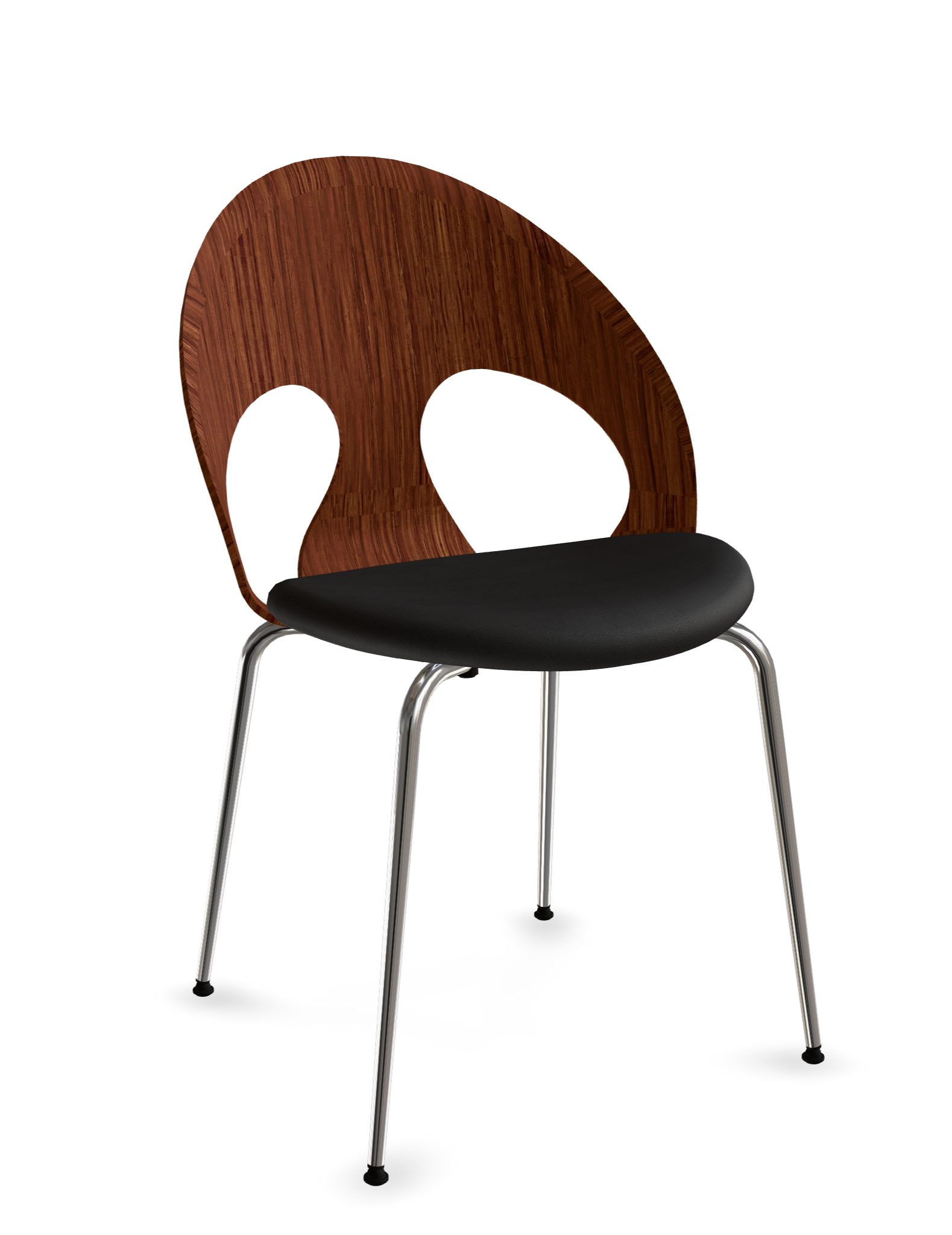 vl110-classic-frame chrome-seat savanne_Spectrum black 30114-back walnut-101640102