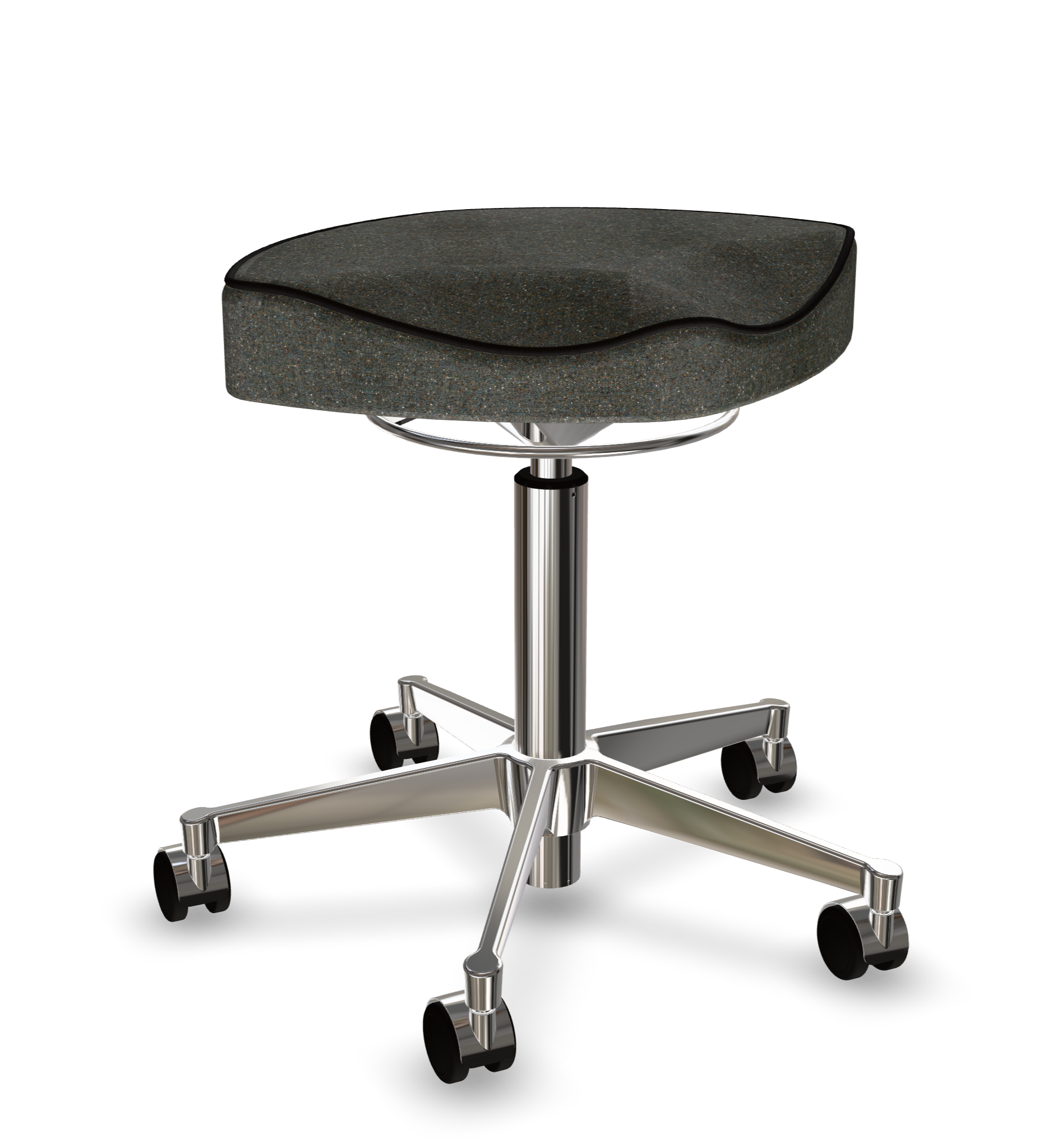 vl70-stool-classic-frame chrome-seat dotty petrol 22130-44-3264667S37