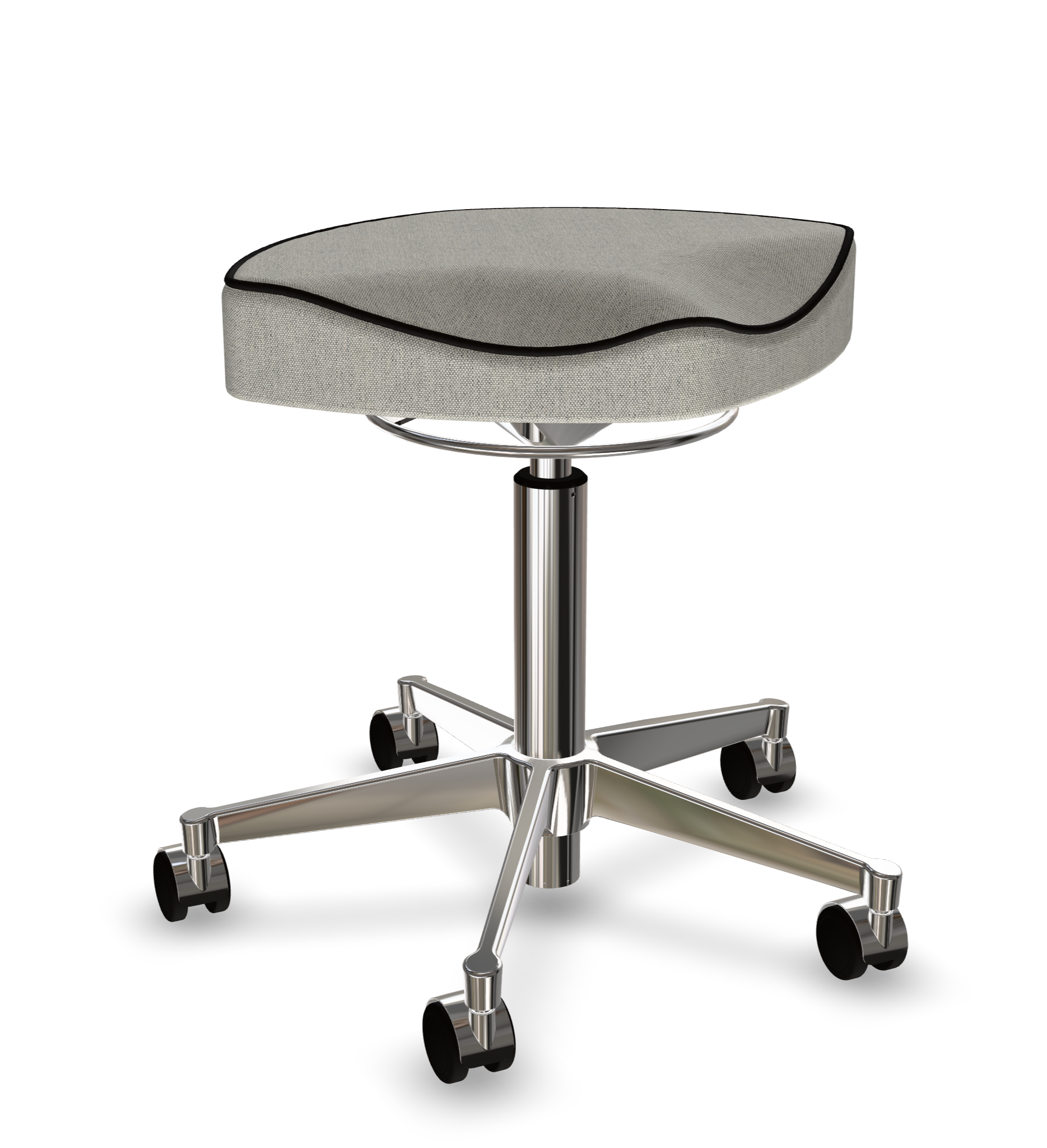 vl70-stool-classic-frame chrome-seat hallingdal lightgrey 110-324667386